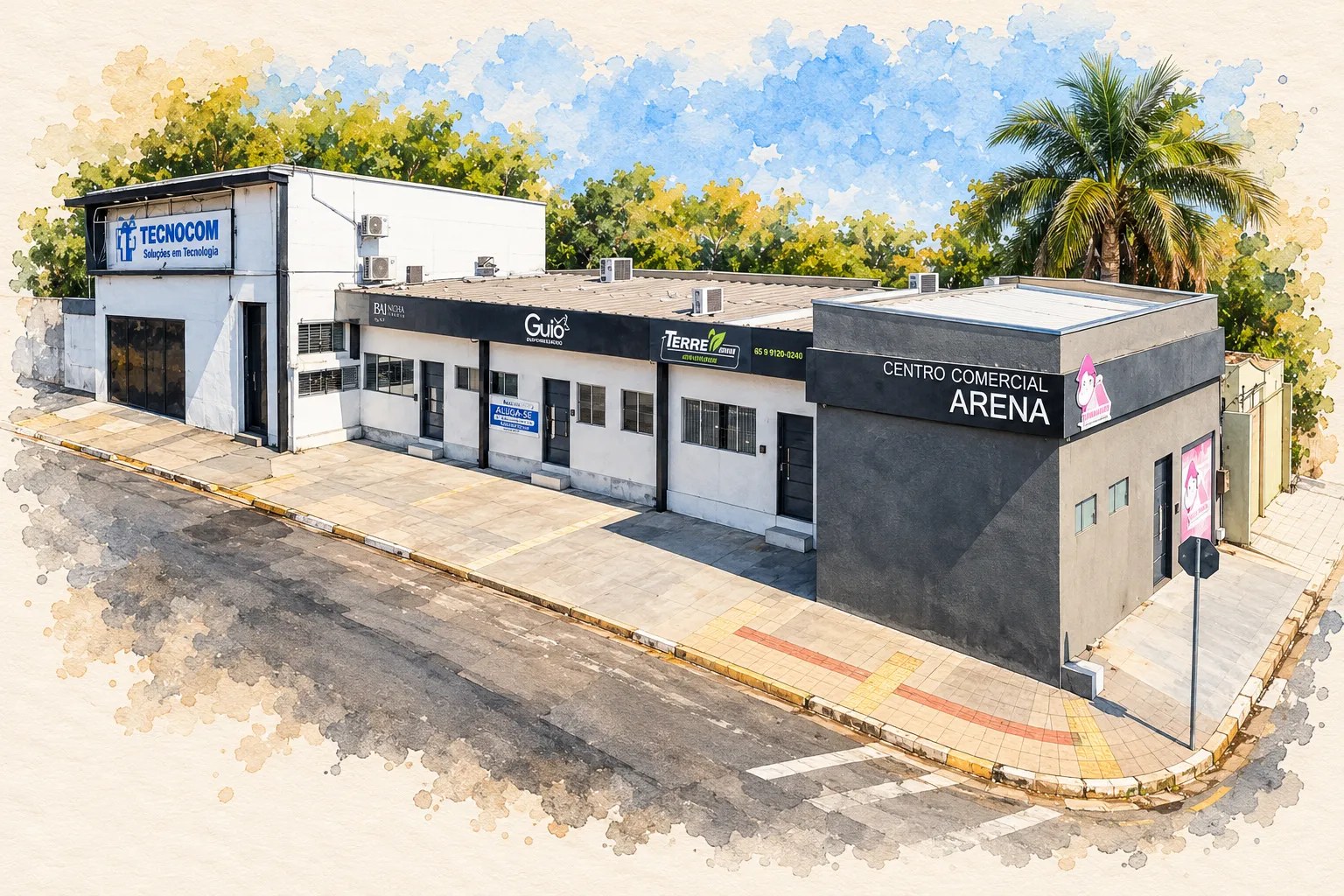 Aquarela do Arena Open Mall